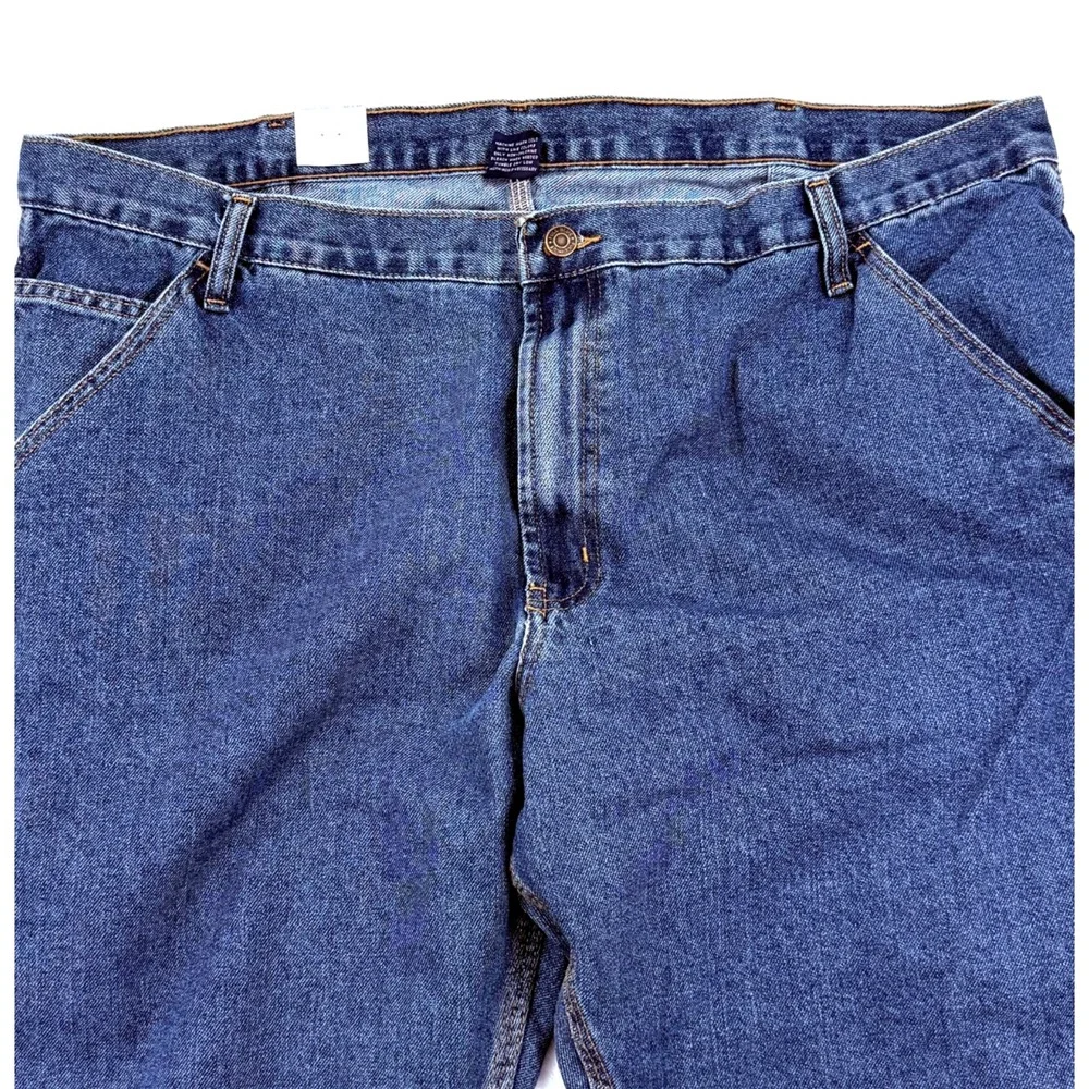Full Blue Mens Carpenter Jeans 42x32 NWT Workwear Utility Pocket Durable Relaxed